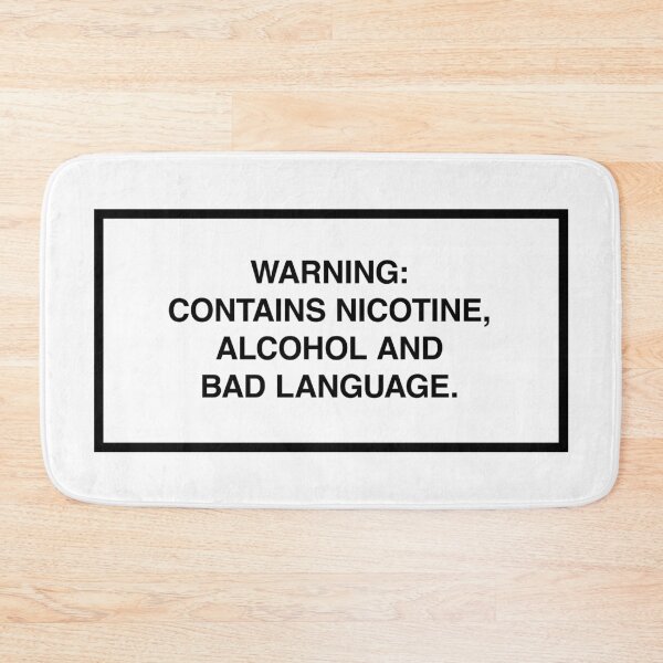 Item preview, Warning: Contains nicotine, alcohol and bad language. designed and sold by lumographica.