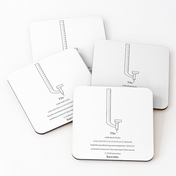 Item preview,  burette / buret - chemistry - IUPAC Nerd - black  designed and sold by Marcel Wirth.