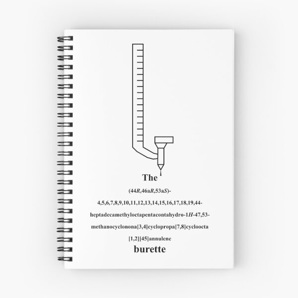 Item preview,  burette / buret - chemistry - IUPAC Nerd - black  designed and sold by Marcel Wirth.
