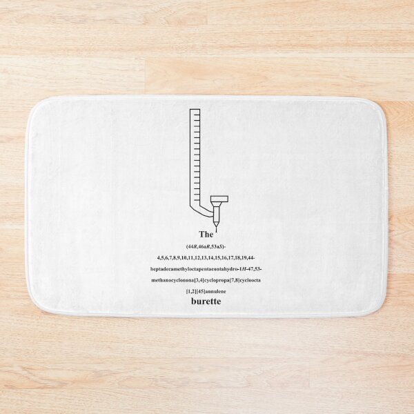 Item preview,  burette / buret - chemistry - IUPAC Nerd - black  designed and sold by Marcel Wirth.