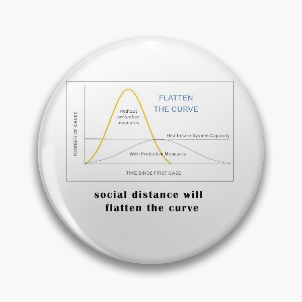 Item preview, social distancing will stay home the curve designed and sold by hobbystore0-0.