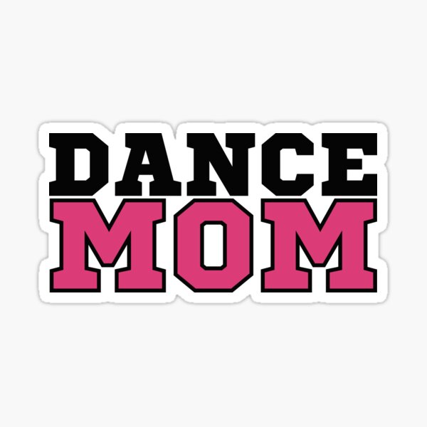 Dance Mom Sports Lettering - Pink Sticker