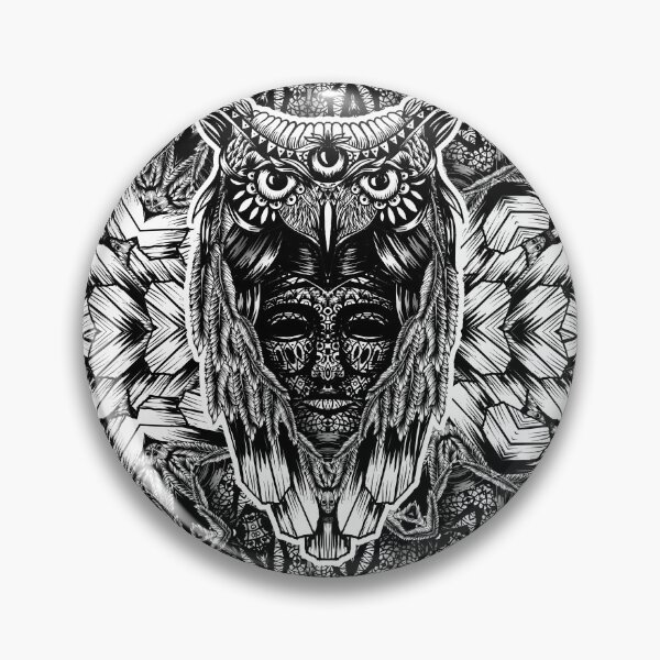 Item preview, Owl and face designed and sold by fakeface.
