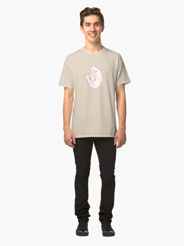 Alternate view of Sleeping Cat sketch pattern Classic T-Shirt