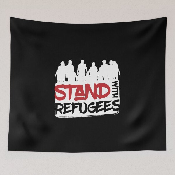 Item preview, Stand With Refugees refugee activist demos designed and sold by MooonTees.