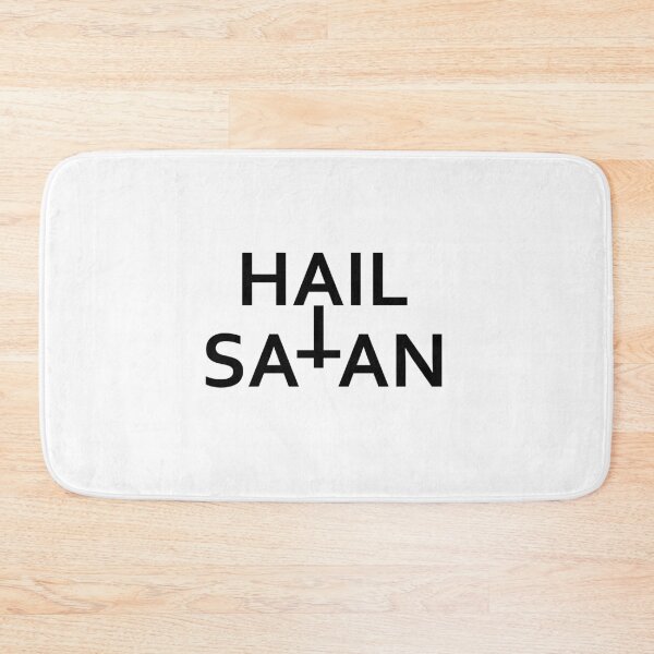 Item preview, Hail Satan- Antichrist quote with occult symbol designed and sold by Shawlin Islam.