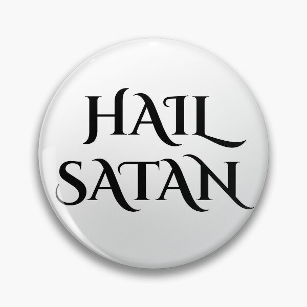 Item preview, Hail Satan- Antichrist quote with occult symbol	 designed and sold by Shawlin Islam.