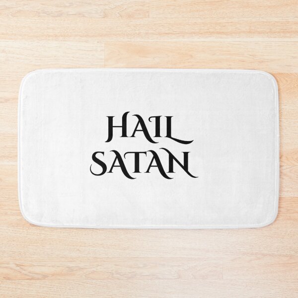 Item preview, Hail Satan- Antichrist quote with occult symbol	 designed and sold by Shawlin Islam.