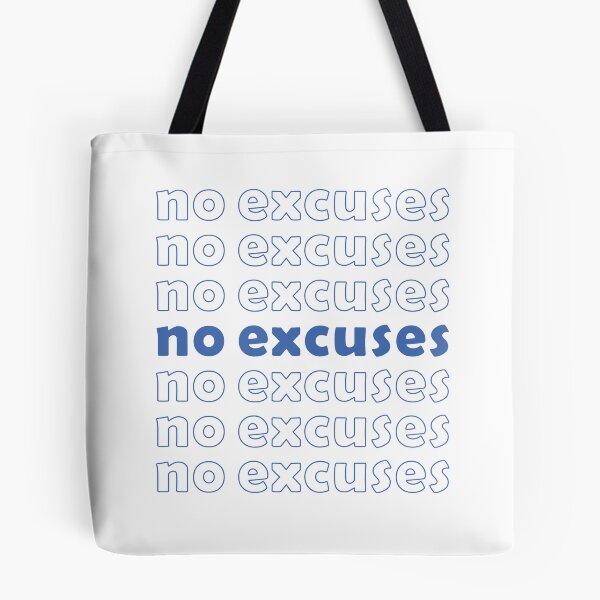 Item preview, No Excuses Motivational Quote QR Code Design designed and sold by t-factor.