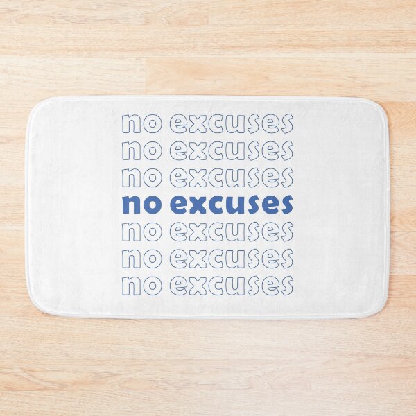 Item preview, No Excuses Motivational Quote QR Code Design designed and sold by t-factor.