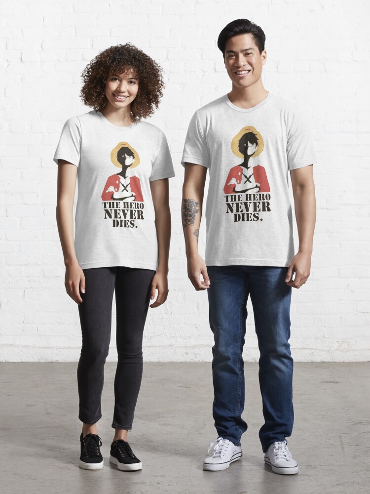 One Piece The Hero Never Dies T Shirt For Sale By Theadrienc Redbubble One Piece T Shirts Family T Shirts Manga T Shirts