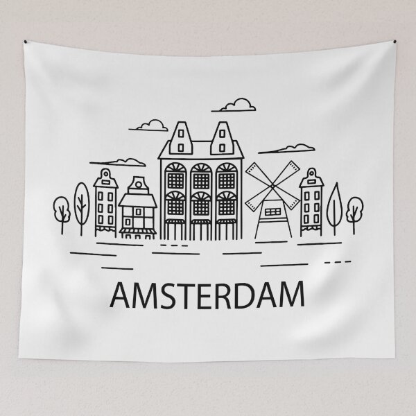 Item preview,  Line Art Amsterdam designed and sold by Yanina Kovalskaya.