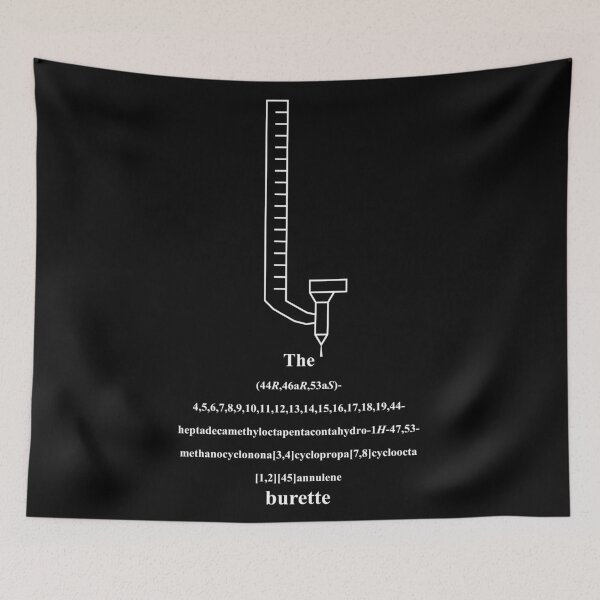 Item preview, burette / buret - chemistry - IUPAC Nerd - white  designed and sold by Marcel Wirth.