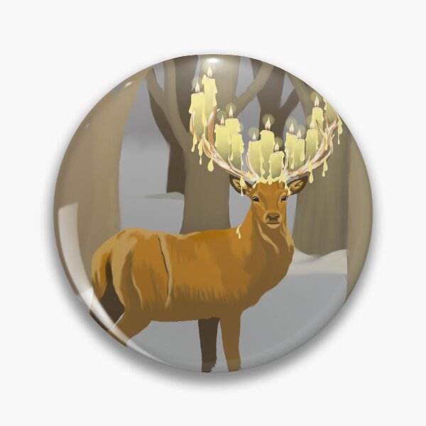 Item preview, stag with candles designed and sold by SophiaAntonia.