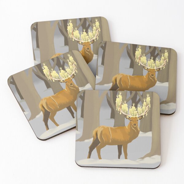 Item preview, stag with candles designed and sold by SophiaAntonia.