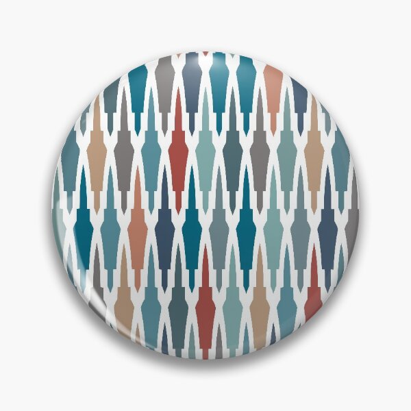 Artikelvorschau, Boho-Dekor, marokkanisches Muster, Rot, Blau, Terrakotta entworfen und verkauft von meggydesigns.