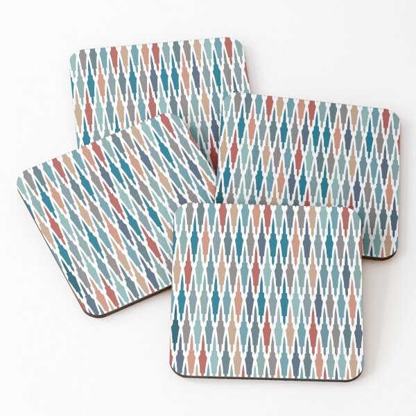 Artikelvorschau, Boho-Dekor, marokkanisches Muster, Rot, Blau, Terrakotta entworfen und verkauft von meggydesigns.