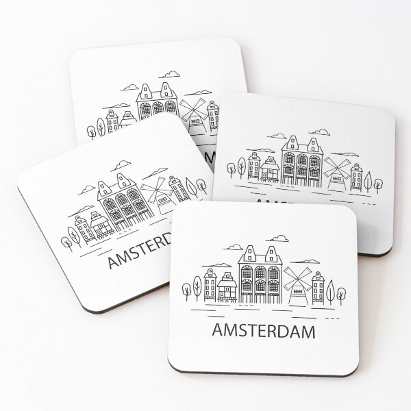 Item preview,  Line Art Amsterdam designed and sold by Yanina Kovalskaya.