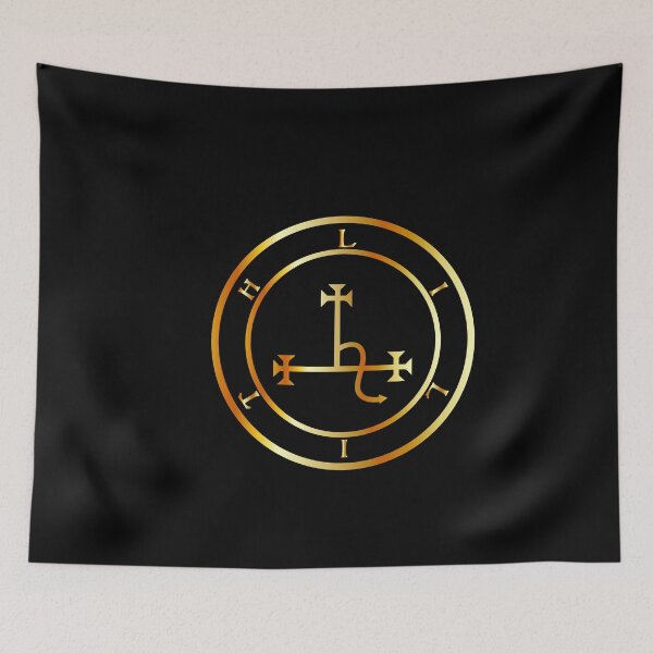 Item preview, Sigil of Lilith- Female demon Lilith symbol in gold colors designed and sold by Shawlin Islam.