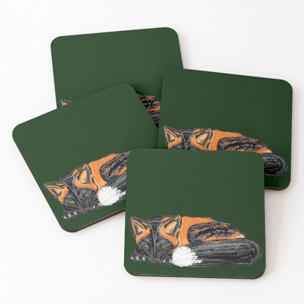 Item preview, Cute Artwork of a Crouching Cross Fox I designed and sold by JD's Shop.