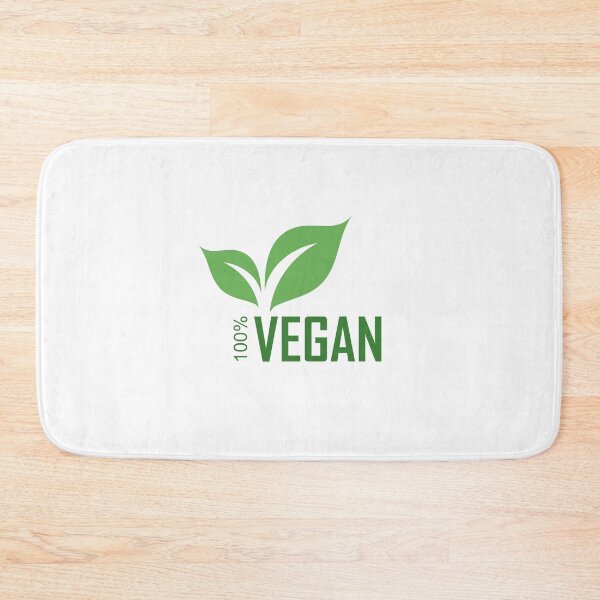 Item preview, Hundred percent Vegan logo with green leaves for organic Vegetarian friendly diet	 designed and sold by Shawlin Islam.
