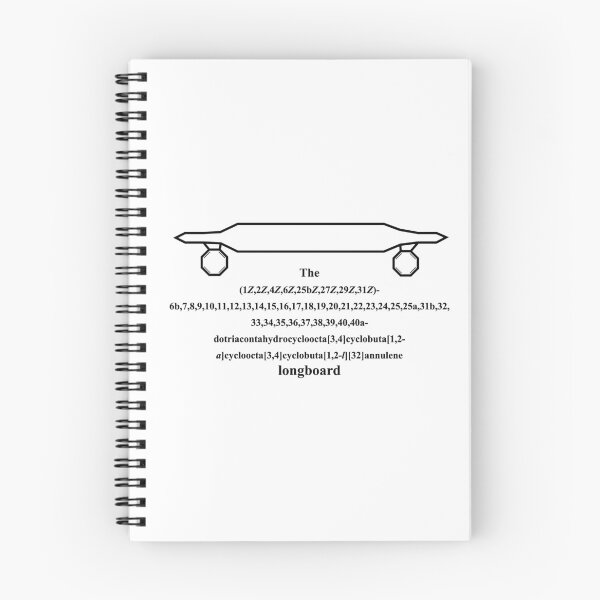 Item preview, longboard - chemistry - IUPAC Nerd - black  designed and sold by Marcel Wirth.