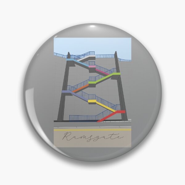 Item preview, Ramsgate Harbour Rainbow Colour Stairs  designed and sold by OneThreeSix.