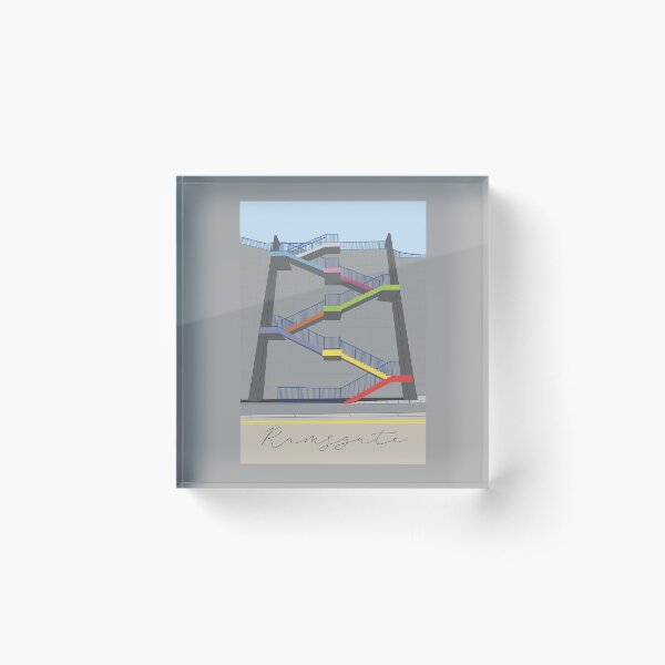 Item preview, Ramsgate Harbour Rainbow Colour Stairs  designed and sold by OneThreeSix.