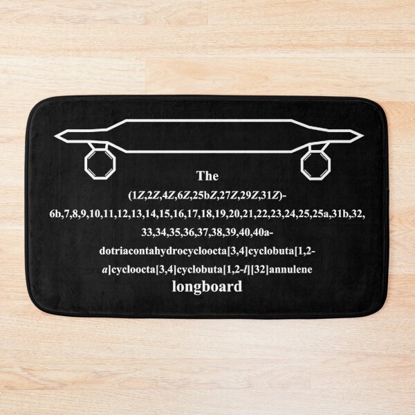 Item preview, longboard - chemistry - IUPAC Nerd - white  designed and sold by Marcel Wirth.
