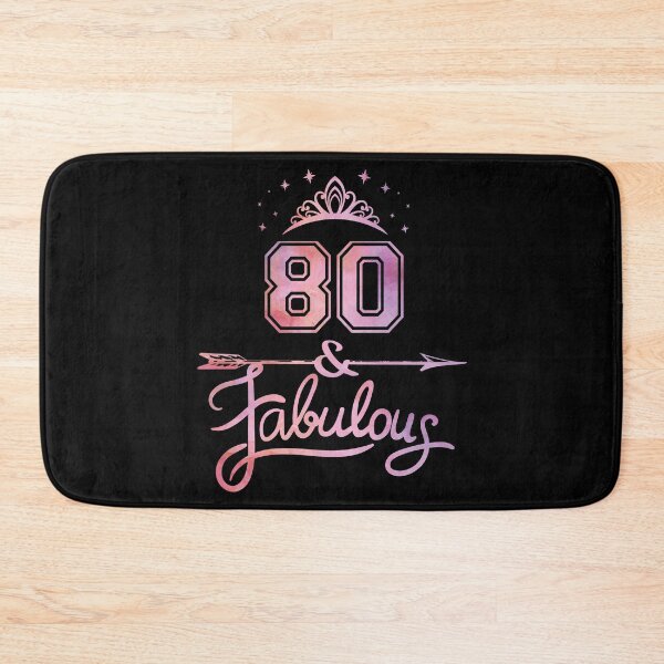 Item preview, Women 80 Years Old And Fabulous Happy 80th Birthday graphic designed and sold by Grabitees.