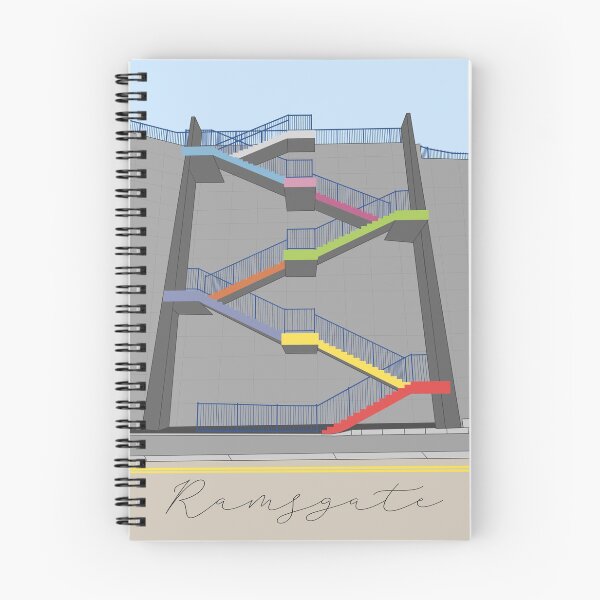 Item preview, Ramsgate Harbour Rainbow Colour Stairs  designed and sold by OneThreeSix.
