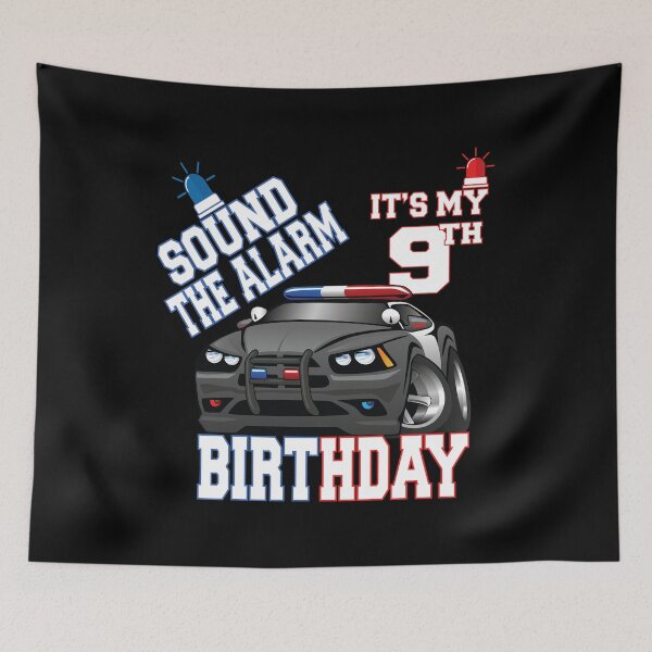 Item preview, Sound The Alarm It's My 9th Birthday 9 Years Old Policeman product designed and sold by Grabitees.