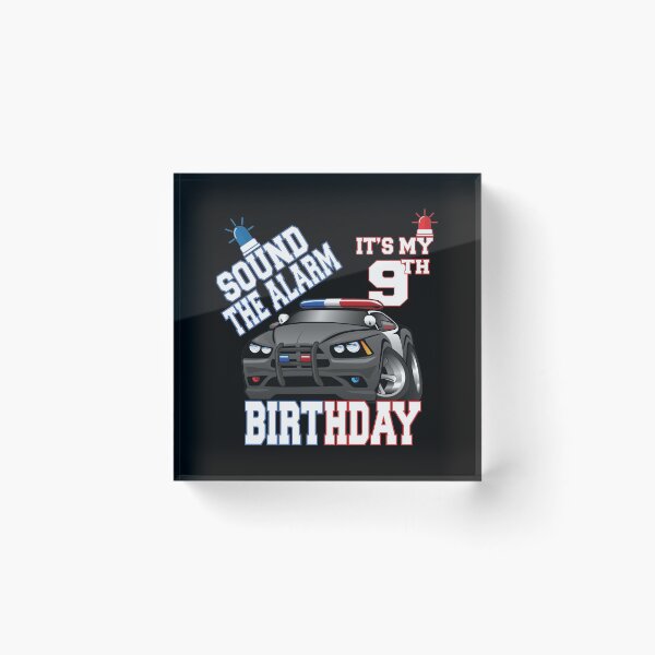 Item preview, Sound The Alarm It's My 9th Birthday 9 Years Old Policeman product designed and sold by Grabitees.