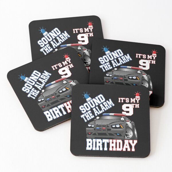 Item preview, Sound The Alarm It's My 9th Birthday 9 Years Old Policeman product designed and sold by Grabitees.