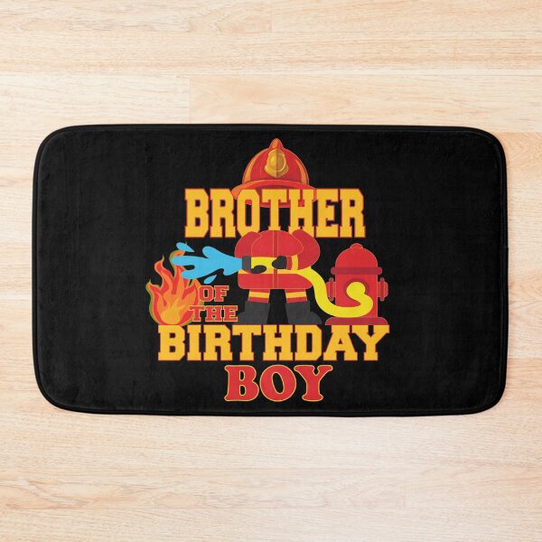 Item preview, Brother Of The Birthday Boy Firetruck Firefighter Party graphic designed and sold by Grabitees.