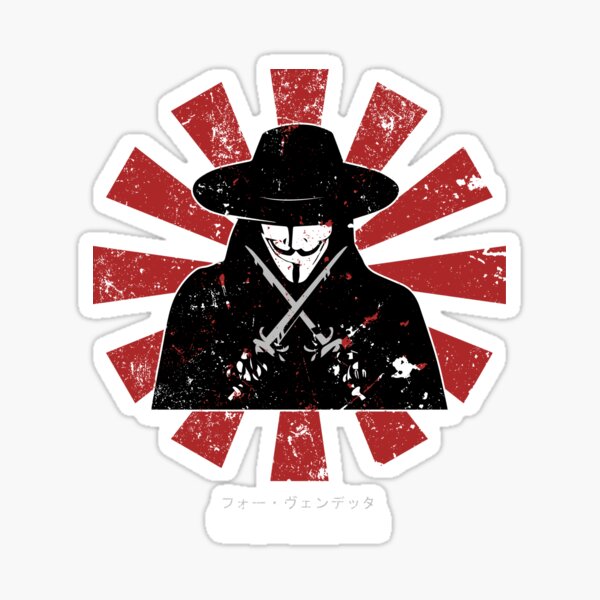 Item preview, V For Vendetta Retro Japanese designed and sold by Nova5.