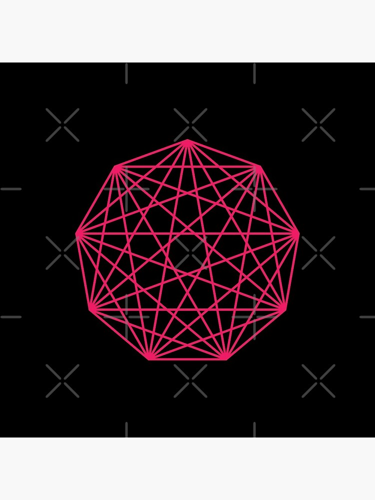 Hot Pink Nonagon