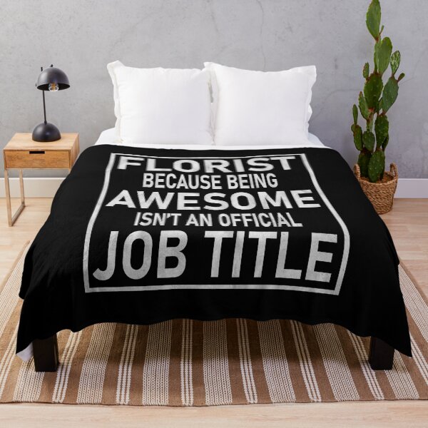 Item preview, Awesome Isn't An Official Job Title - Florist Funny Floral graphic designed and sold by Grabitees.