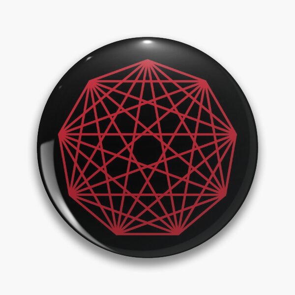 Interconnected Nonagon Shape Pin