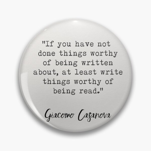 Item preview, Giacomo Casanova quote designed and sold by Ariana Mila -  Awesome quotes.