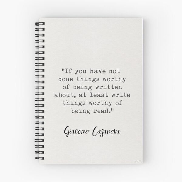 Item preview, Giacomo Casanova quote designed and sold by Ariana Mila -  Awesome quotes.