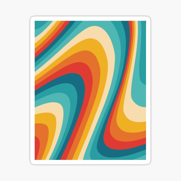 70s Retro Aesthetic Sticker