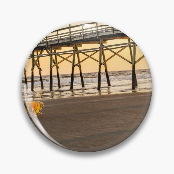 Item preview, Golden Retriever at Beach designed and sold by KensLensDesigns.