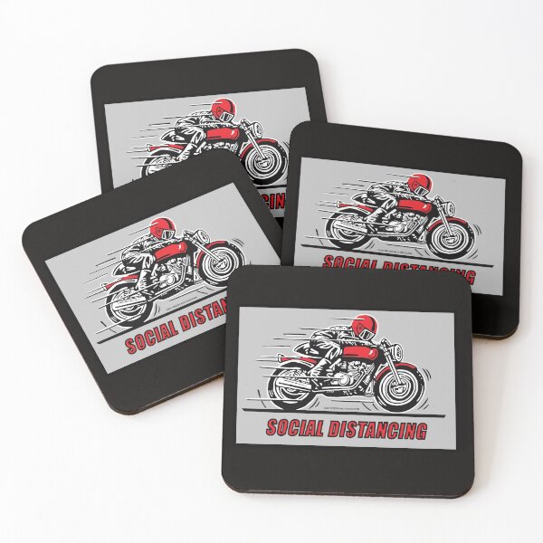 Artikelvorschau, Soziale Distanzierung auf einem Motorrad entworfen und verkauft von Dasoberhaus.