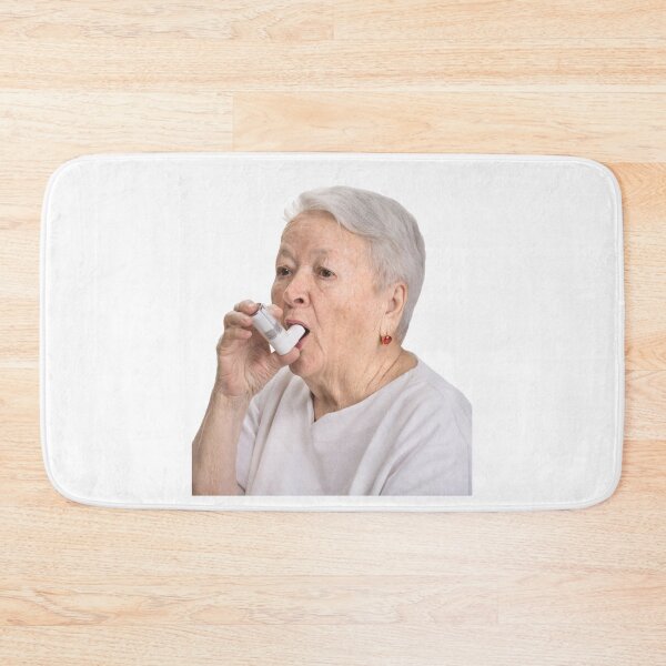 Item preview, Old Lady with Inhaler designed and sold by sophiapetrillo.