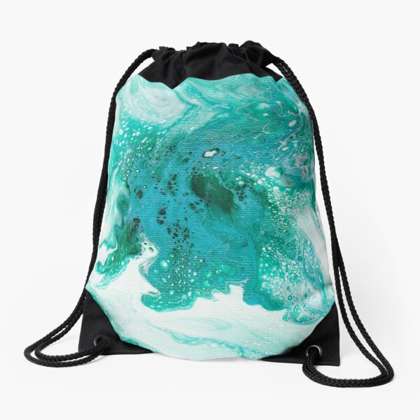 Acrylic Pour Drawstring Bag