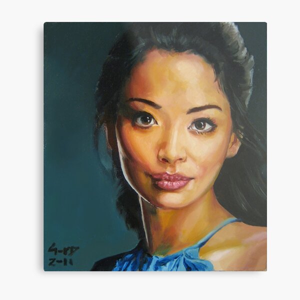portrait piece - asian beauty Stephanie Jacobsen Metal Print