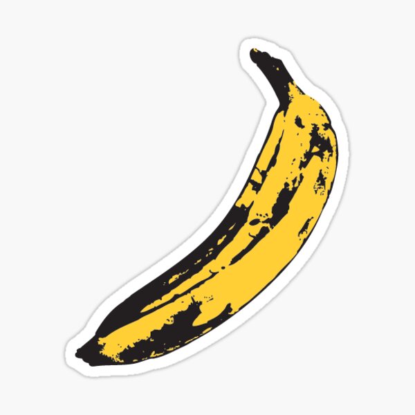 Andy Warhol Banana Sticker
