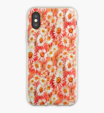 Daisy Floral Peach iPhone Case iPhone Case