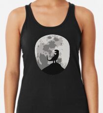 Dinosaurier-Mond-Schattenbild - T-Rex Tanktop für Frauen
